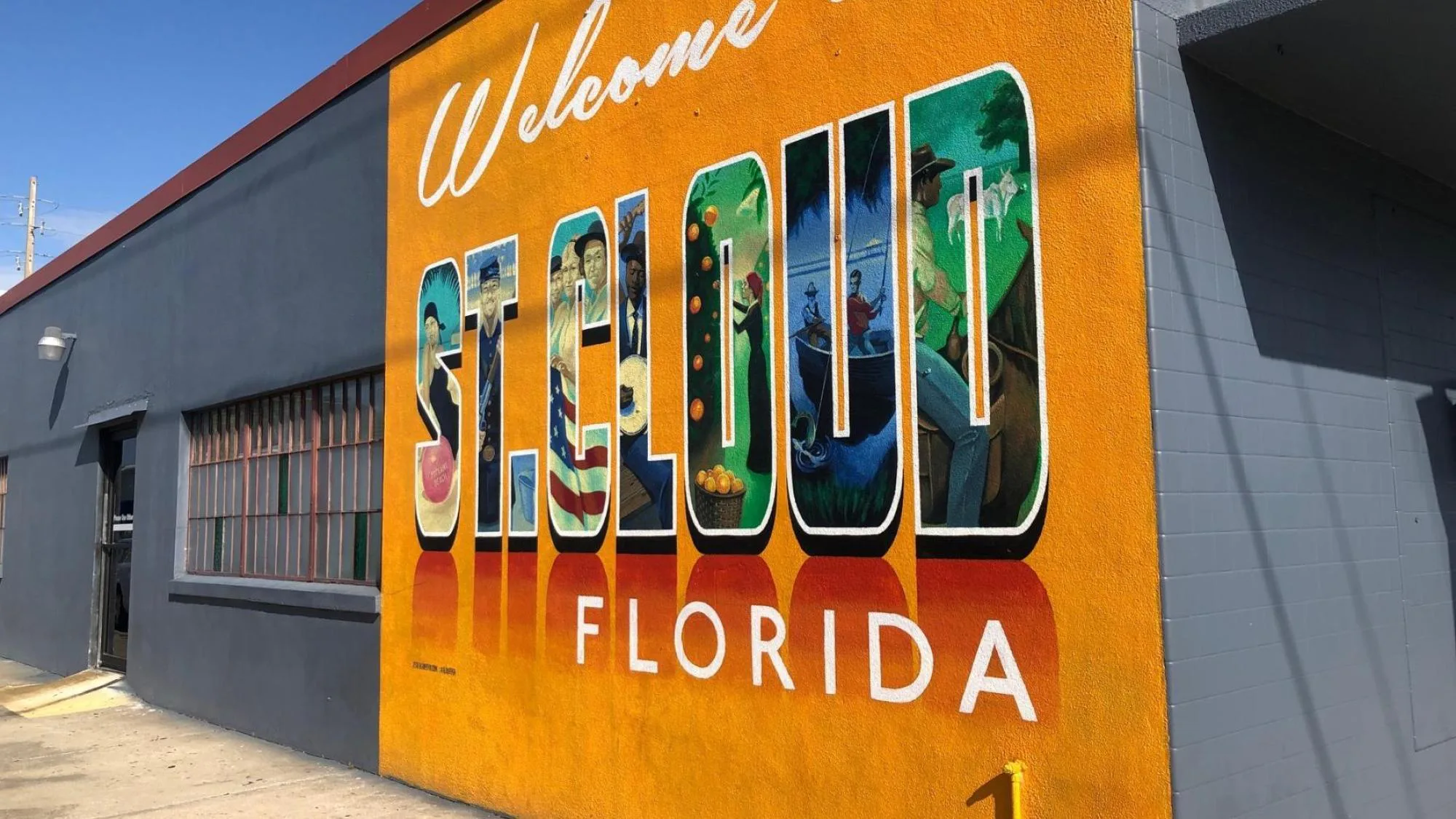 Welcome to St. Cloud, Florida mural
